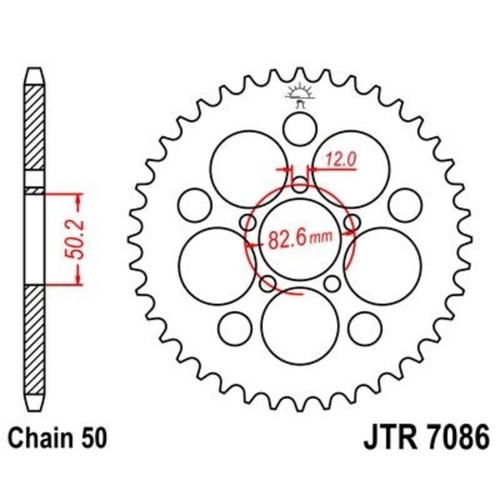 Jtr7086 48z corona denti - jtr7086.48z,