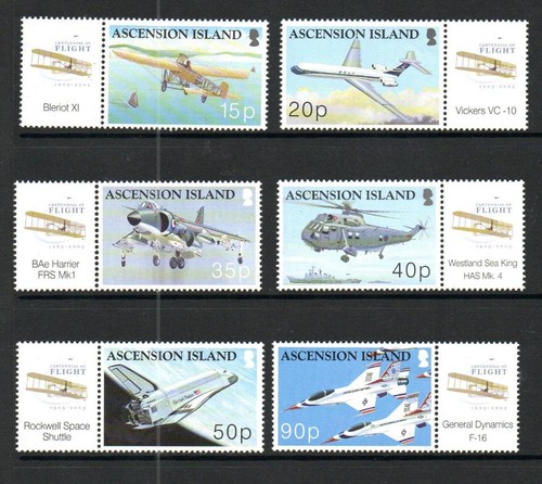 Ascensione mnh 2003 sg878 883 - ascensione,