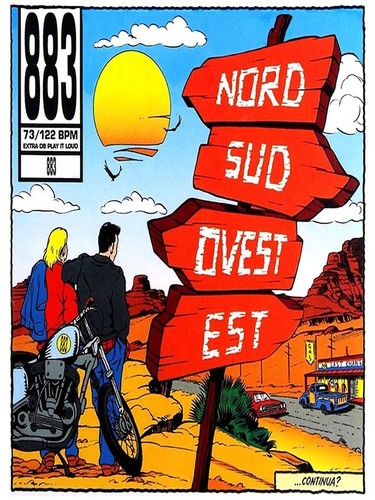 Poster copertina album 883 - album,